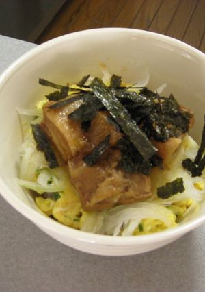 豚角煮ふわトロ丼-レシピのメイン写真