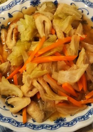 キャベツとちくわの煮浸し(常備菜)-レシピのメイン写真