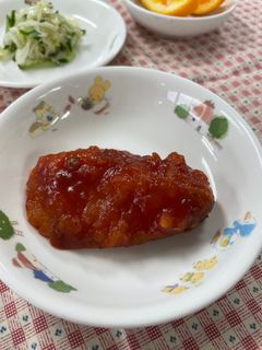 辛くない!白身魚のチリソース 保育園給食-レシピのメイン写真