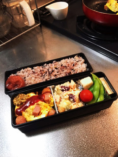 ウインナーオムレツのお弁当-レシピのメイン写真