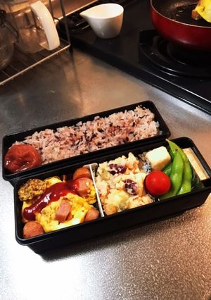 ウインナーオムレツのお弁当-レシピのメイン写真