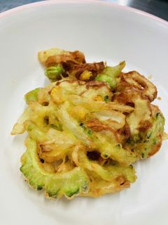 ゴーヤのかき揚げ☆給食メニュー-レシピのメイン写真