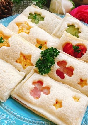 型抜きサンドイッチ-レシピのメイン写真