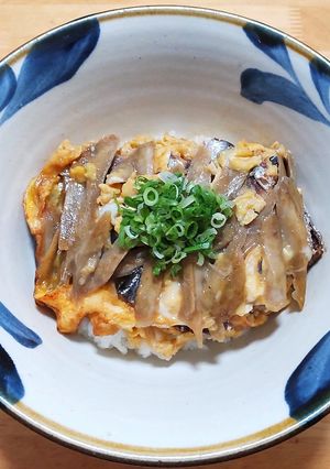 オイルサーディンで柳川丼-レシピのメイン写真