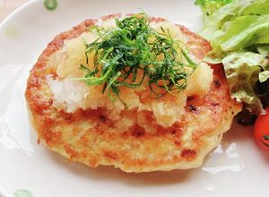 鶏ひき肉と豆腐のふわふわハンバーグ☆-レシピのメイン写真