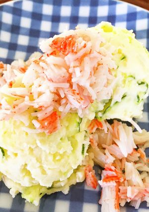 簡単！彩りあざやか✨カニカマポテトサラダ-レシピのメイン写真