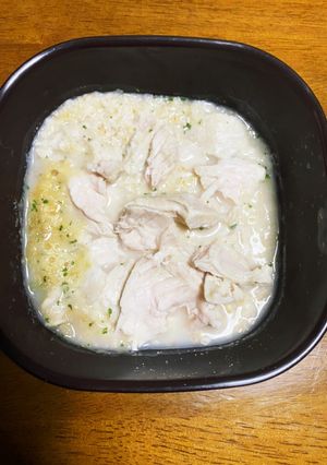 オートミール、サラダチキンチーズリゾット-レシピのメイン写真