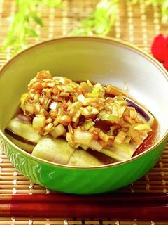 レンチンだけ☆冷製なす香味だれ-レシピのメイン写真