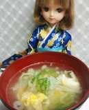 リカちゃん♡えのきと卵の中華スープꕤ*｡