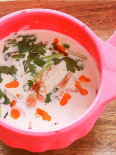 レンジで作る!台湾豆乳スープ鹹豆漿風-レシピのメイン写真