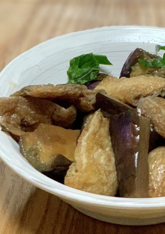 田舎料理◎なすと油揚げの煮物-レシピのメイン写真
