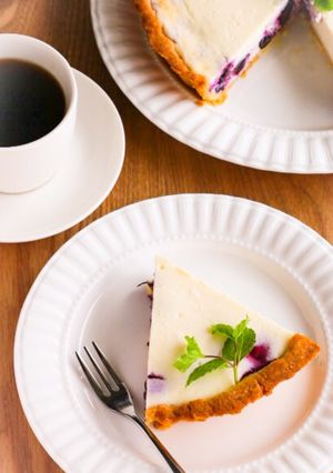 甘酸っぱい♡ブルーベリーチーズタルト-レシピのメイン写真