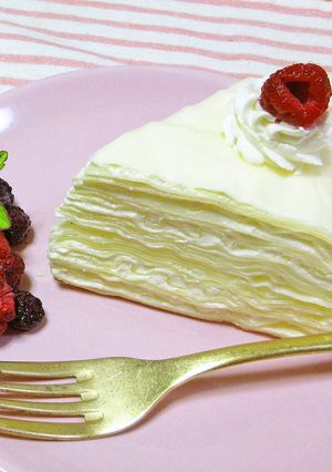基本材料4つだけ！焼かないミルクレープ-レシピのメイン写真