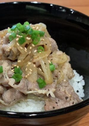 ネギ塩麹豚バラ丼[塩麹]-レシピのメイン写真