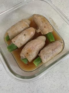 オクラと豚ロース肉巻き-レシピのメイン写真