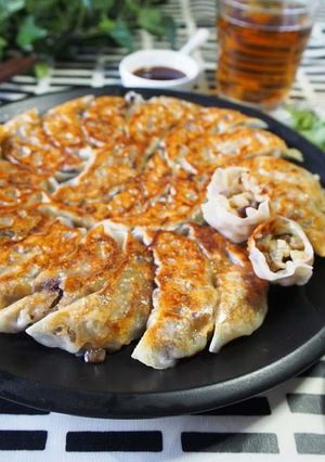 お肉を使わない 茄子ともち麦の ベジ餃子-レシピのメイン写真