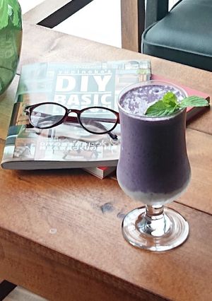 おうちカフェ★ブルーベリーバナナジュース-レシピのメイン写真