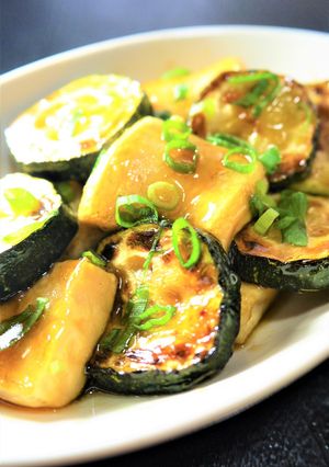 夏に！木綿豆腐とズッキーニの照り焼き-レシピのメイン写真
