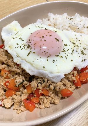 辛くないガパオライス-レシピのメイン写真