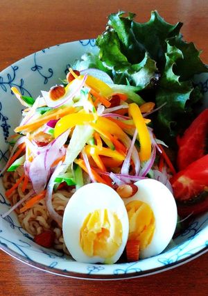 サッポロ一番で☆ヘルシーサラダ麺-レシピのメイン写真