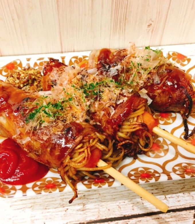 フランクフルトの焼きそば肉巻き by chouchou15 【クックパッド】 簡単