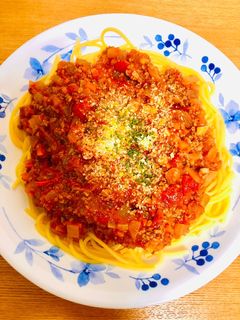 母の味!美味しいやみつきミートソース-レシピのメイン写真