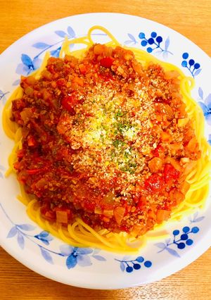 母の味！美味しいやみつきミートソース-レシピのメイン写真