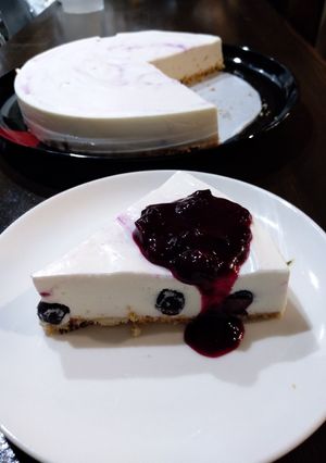 ふわふわブルーベリーレアチーズケーキ-レシピのメイン写真