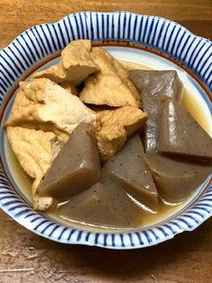 厚揚げとこんにゃくの煮物-レシピのメイン写真