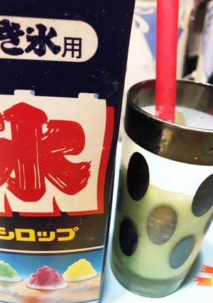 メロンシェイク　簡単かき氷シロップで-レシピのメイン写真