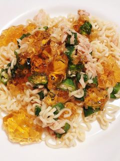 冷製ツナおくら麺❤ジュレがけ-レシピのメイン写真
