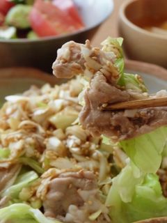 豚肉とキャベツのねぎポン酢だれ-レシピのメイン写真