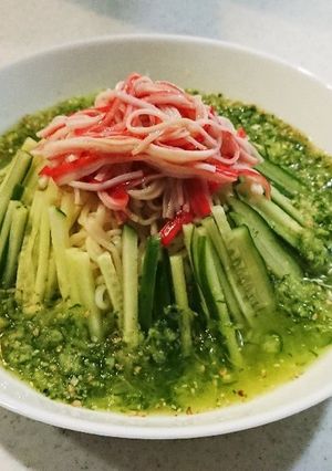 グリーングリーンのカニかま塩ラーメン-レシピのメイン写真