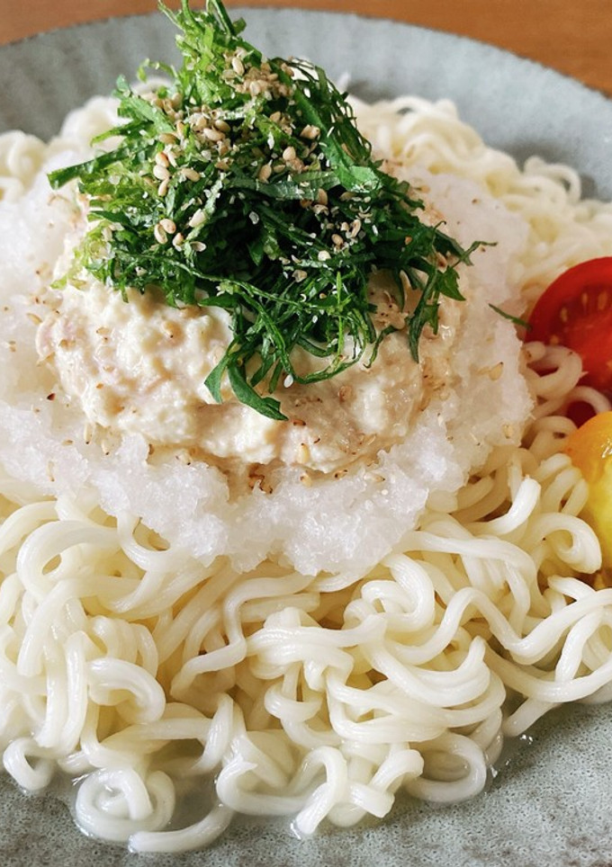 ツナマヨと大根おろしの冷製ラーメン-レシピのメイン写真