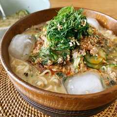 รูปของ サバ味噌缶で冷や汁風ラーメン