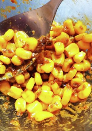 電子レンジおつまみ！カレー味コーンバター-レシピのメイン写真