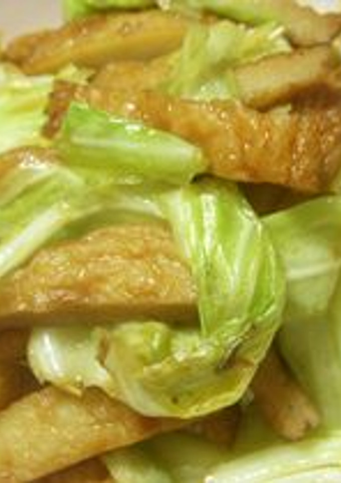 母の味！！キャベツと天ぷらの炒めもの-レシピのメイン写真