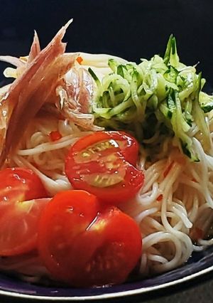 なんちゃってタイっぽい？ぶっかけそうめん-レシピのメイン写真