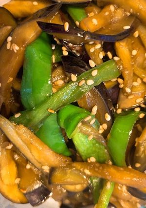 お弁当にぴったり！茄子とピーマン炒め-レシピのメイン写真