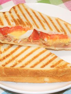 焼豚のボリュームホットサンド☆ごまだれ味-レシピのメイン写真
