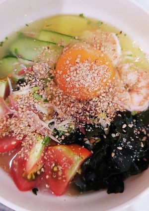 サッポロ一番塩ラーメンで冷製ラーメン-レシピのメイン写真