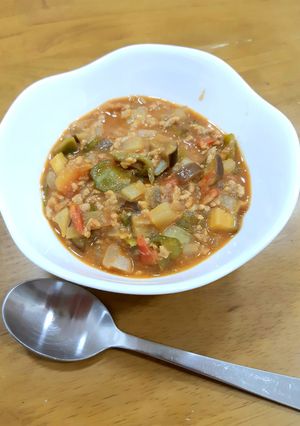 炒めるだけの夏野菜キーマカレー-レシピのメイン写真