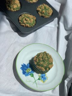 抹茶と小豆のきな粉クランブルマフィン-レシピのメイン写真
