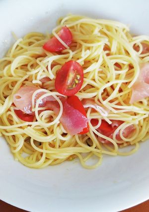 さっぱり！トマトと生ハムの冷たいパスタ-レシピのメイン写真