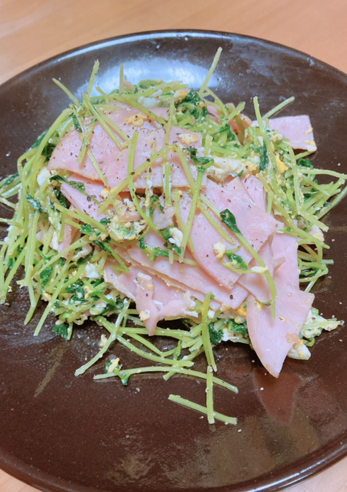 豆苗炒め-レシピのメイン写真
