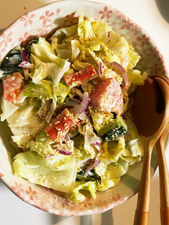 レタスのごまマヨサラダ-レシピのメイン写真
