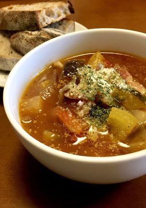 夏野菜たっぷりのミネストローネ-レシピのメイン写真