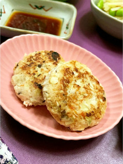 酢醤油で食べる海老バーグ-レシピのメイン写真