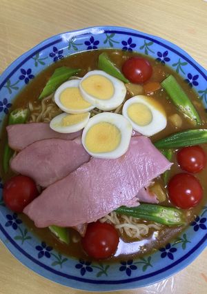 簡単冷やしカレーラーメン-レシピのメイン写真