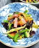 野菜の【皮】とベーコンの洋風きんぴら